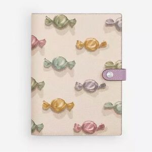 NWT Coach Notebook With Candy Print CDB81